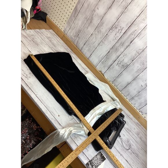 Sequin Heart Girls Half Sleeves Party Dress Polyester Black Velvet Ribbon Size 9 - Picture 4 of 5